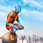 snow storm superhero android application logo